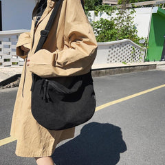Women's Corduroy Hobo Crossbody Bag Solid Zipper Shoulder Bag