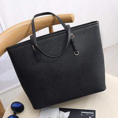 Large Capacity Minimalist PU Satchel Bag Women's Casual Handbag