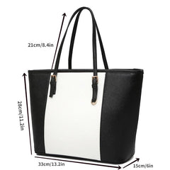 Large Capacity Minimalist PU Satchel Bag Women's Casual Handbag