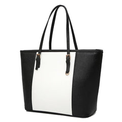 Large Capacity Minimalist PU Satchel Bag Women's Casual Handbag