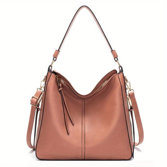 Women's Retro Hobo Bag Large PU Leather Handbag