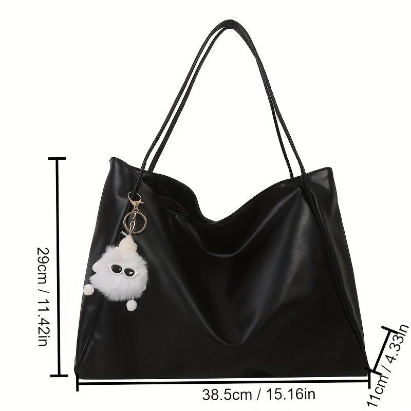 Large Capacity Hobo Bag Minimalist Tote Satchel Women's Handbag