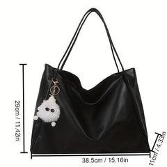 Large Capacity Hobo Bag Minimalist Tote Satchel Women's Handbag