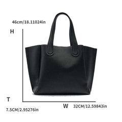 Minimalist Solid Tote Bag Large Capacity Shoulder Bag For Work