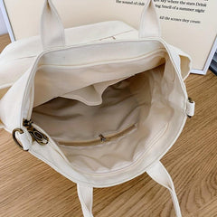 Minimalist Canvas Tote Bag Large Capacity Crossbody Bag Handbag