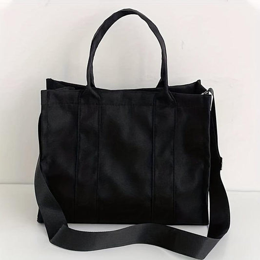 Large Capacity Letter Print Tote Bag Nylon Handbag