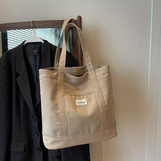 Oxford Cloth Tote Bag Lightweight Travel Shoulder Bag Large Capacity