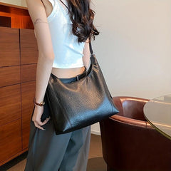 Solid Hobo Bag Large Shoulder Tote All Match
