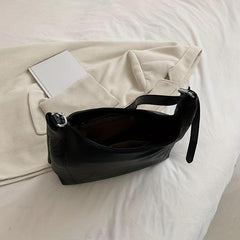 Solid Hobo Bag Large Shoulder Tote All Match