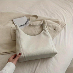 Solid Hobo Bag Large Shoulder Tote All Match