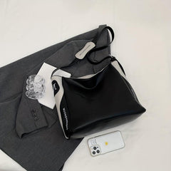 Large Capacity Tote Bag PU Leather Shoulder Bag