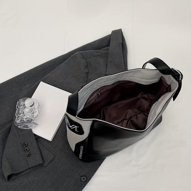 Large Capacity Tote Bag PU Leather Shoulder Bag