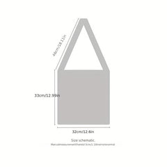 Checkerboard Shoulder Bag Ruched Tote Foldable Knitted Handbag