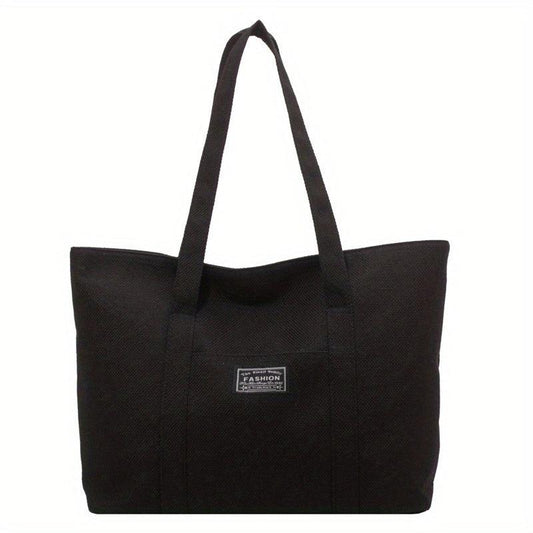Large Canvas Bag Tote Shoulder Bag All Match Bag For Shopping
