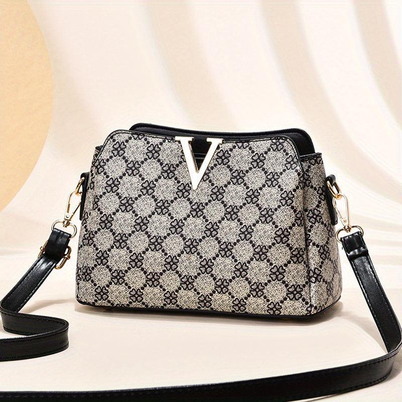 Vintage Pattern Shoulder Bag Classic Bag Women's Square Bag
