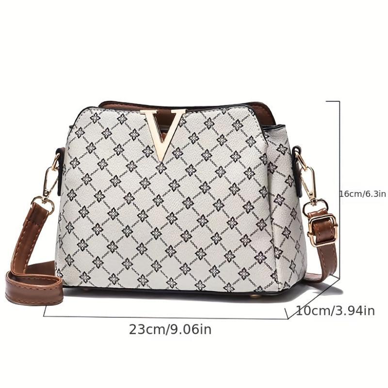 Vintage Pattern Shoulder Bag Classic Bag Women's Square Bag