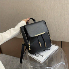 Minimalist Solid Backpack Drawstring Rucksack Women's Travel Bag