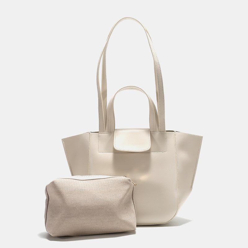 Lightweight Faux Leather Tote Bag for Work
