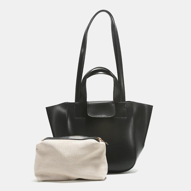 Lightweight Faux Leather Tote Bag for Work