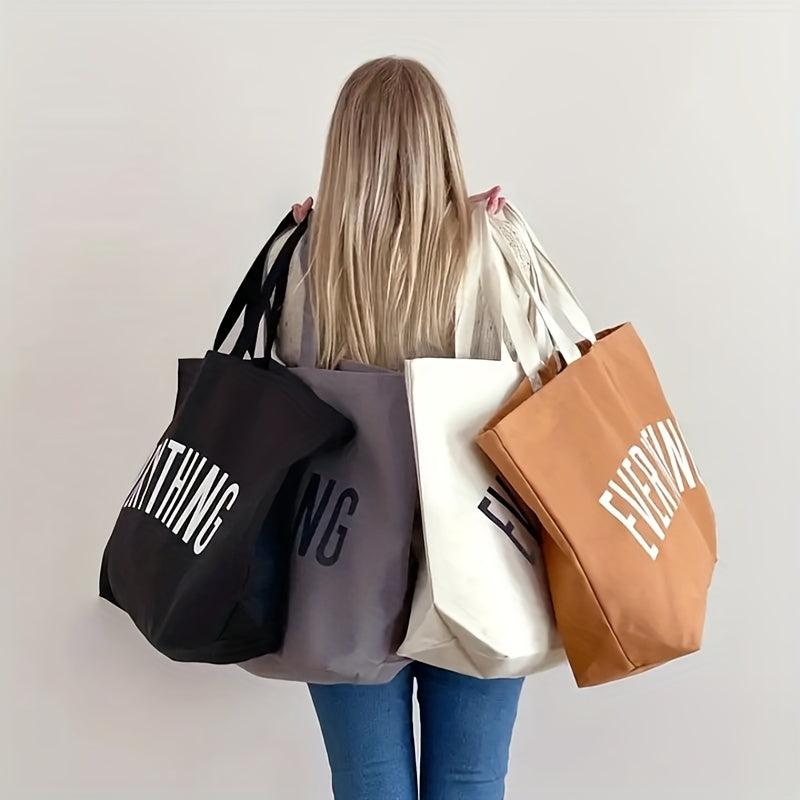 Canvas Reusable Shopping Bag Eco Friendly Grocery Bags Foldable Tote Bag