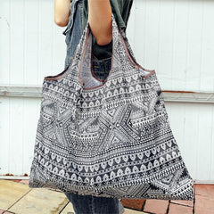 All Over Print Shoulder Bag Large Capacity Shopper Bag Foldable Reusable Bag