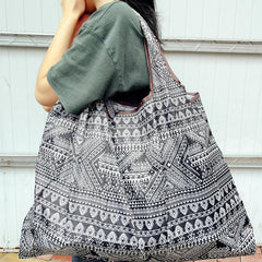 All Over Print Shoulder Bag Large Capacity Shopper Bag Foldable Reusable Bag