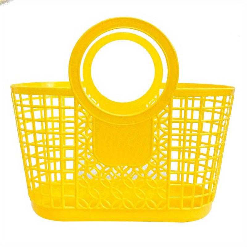 Seaside Beach Bag Vegetable Basket Solid Storage Satchel Bag