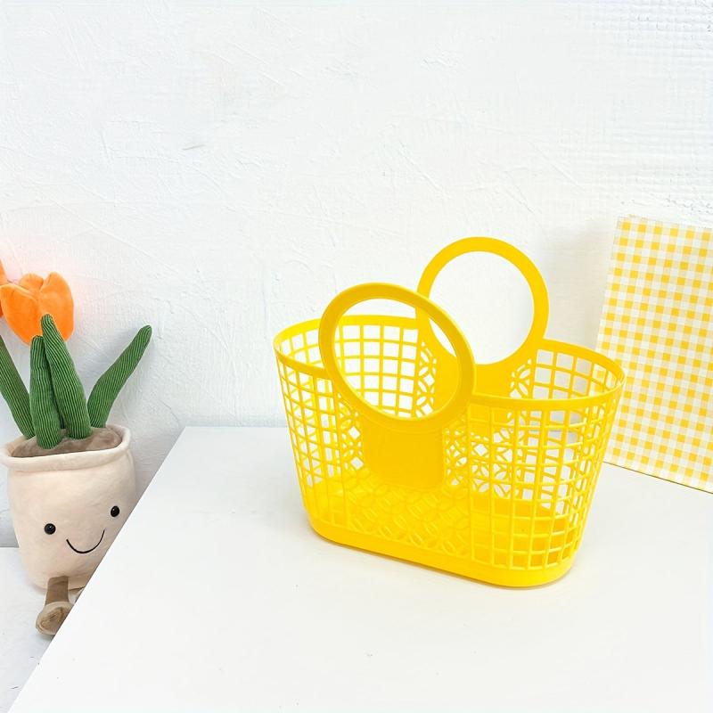 Seaside Beach Bag Vegetable Basket Solid Storage Satchel Bag