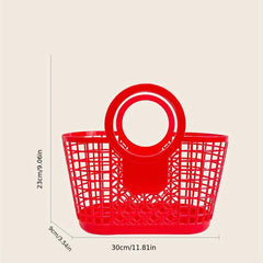 Seaside Beach Bag Vegetable Basket Solid Storage Satchel Bag
