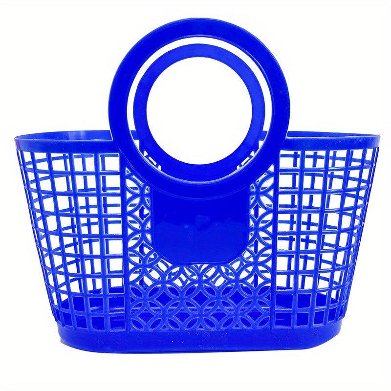 Seaside Beach Bag Vegetable Basket Solid Storage Satchel Bag