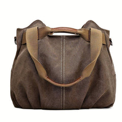 Vintage Canvas Tote Bag Large Capacity Crossbody Bag