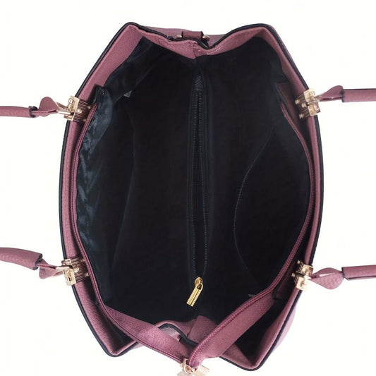 Bowknot Decor Crossbody Satchel Purses