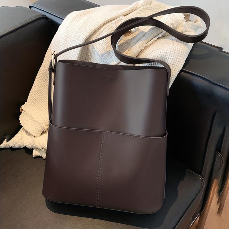 Vintage Tote Bag with Wide Strap for Women