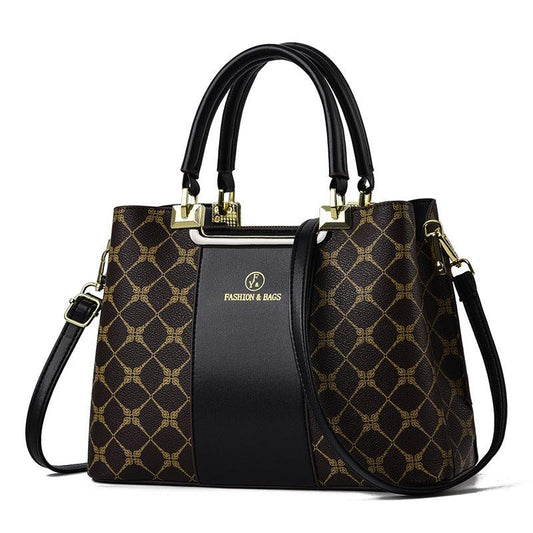 Plaid Pattern Shoulder Bag Large Capacity Handbag Classic Shoulder Bag