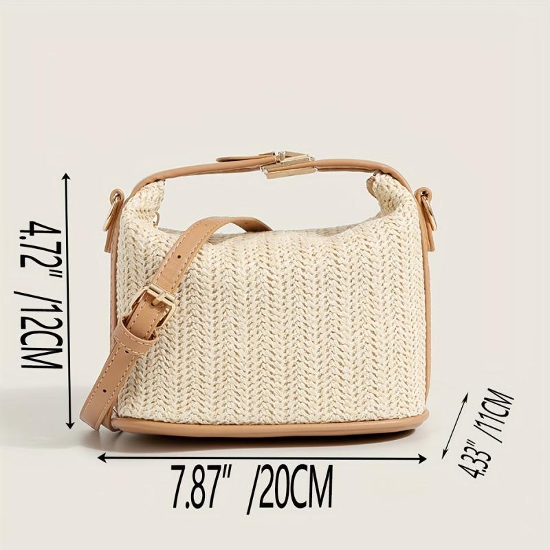 Stylish Straw Shoulder Bag Satchel Bag Crossbody Bag