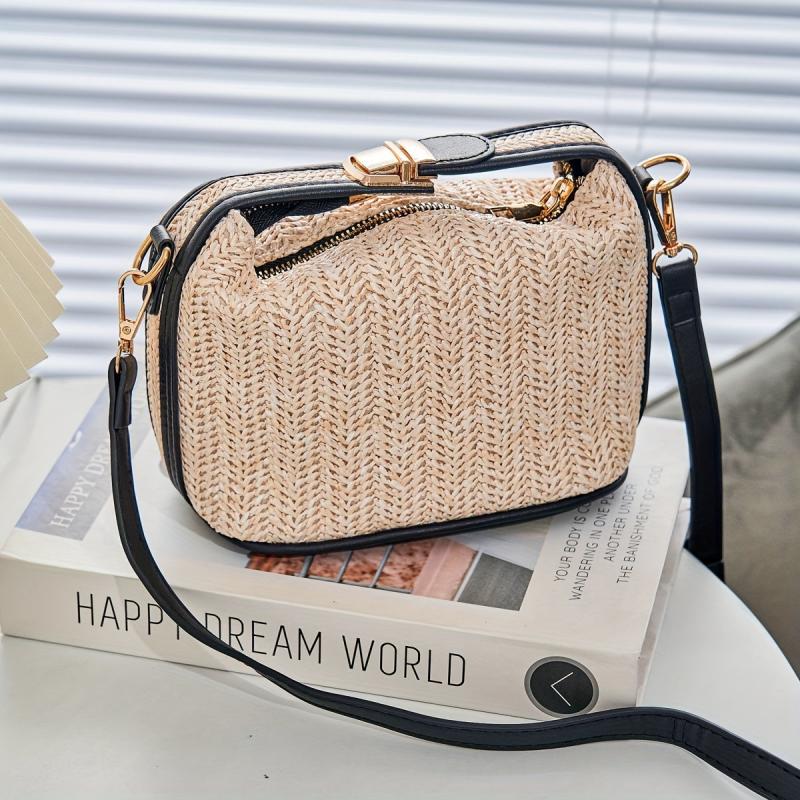 Stylish Straw Shoulder Bag Satchel Bag Crossbody Bag