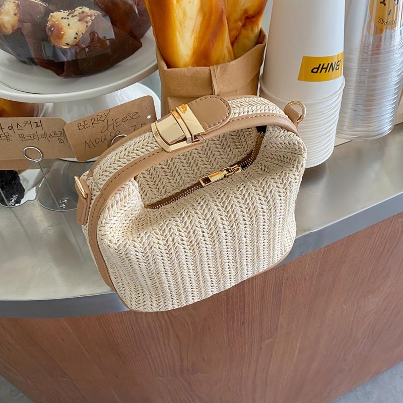 Stylish Straw Shoulder Bag Satchel Bag Crossbody Bag