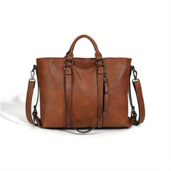 Classic Vintage Leather Women's Tote Handbag Messenger Bag