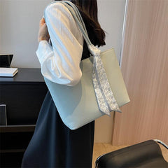 Minimalist Tote Bag Large Capacity PU Leather Handbag