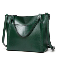 Vintage Large Capacity Tote Bag Zipper Handbag