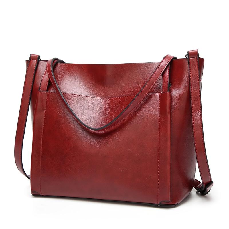 Vintage Large Capacity Tote Bag Zipper Handbag