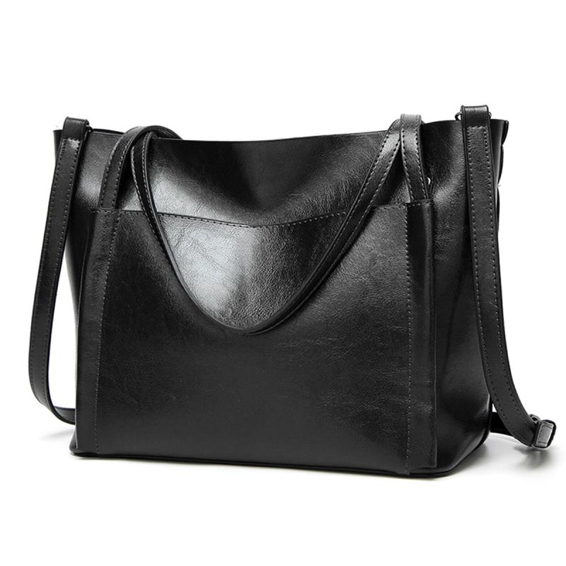 Vintage Large Capacity Tote Bag Zipper Handbag