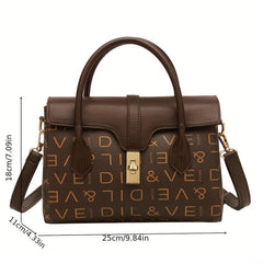 Women's Flap Handbag Zipper Shoulder Bag