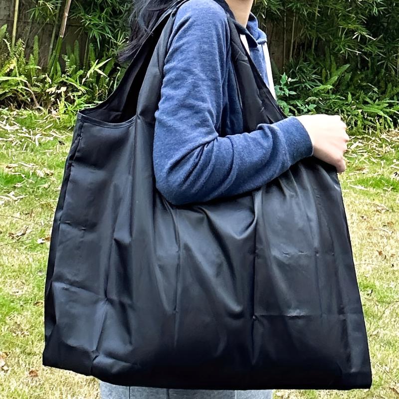 Foldable Tote Bag Large Capacity Lightweight Shoulder Bag Casual Shopping Bag