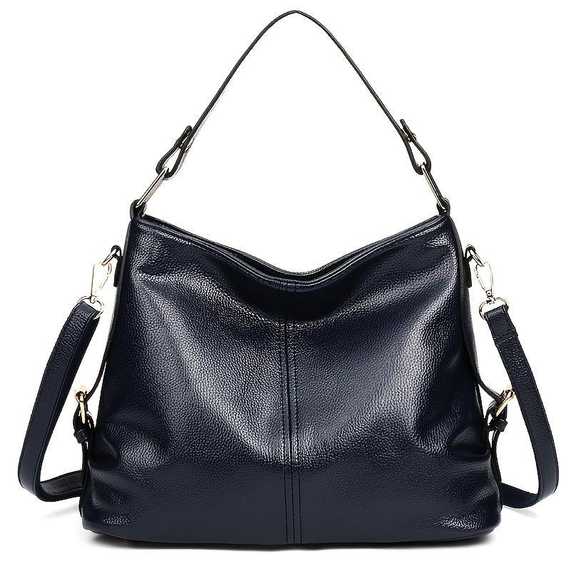 Women's Faux Leather Tote Bag Handbag Portable Messenger Bag