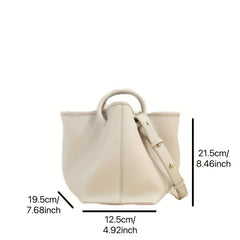 2Pcs Crossbody Bag Set with Inner Pouch Bucket Bag for Women