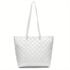 Quilted Detail Shoulder Bag All Match Minimalist Tote Bag