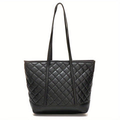 Quilted Detail Shoulder Bag All Match Minimalist Tote Bag