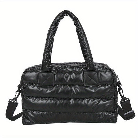 Padded Shoulder Bag Quilted Tote Large Satchel Purse