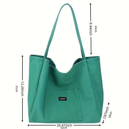Minimalist Shoulder Tote Bag Solid Storage Bag All Match Bag